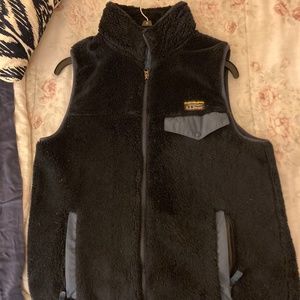 L. L. Bean Hi-Pile Fleece Vest Navy Men's